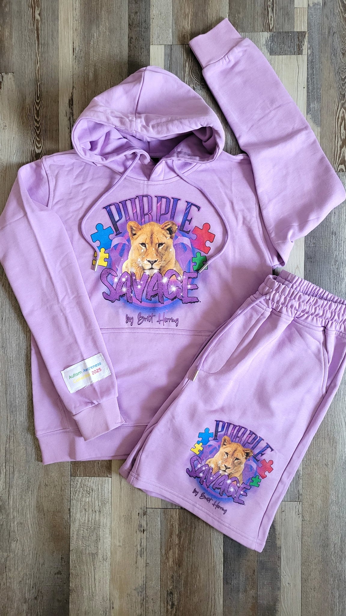 PSA Autism Sweatsuit Short Set