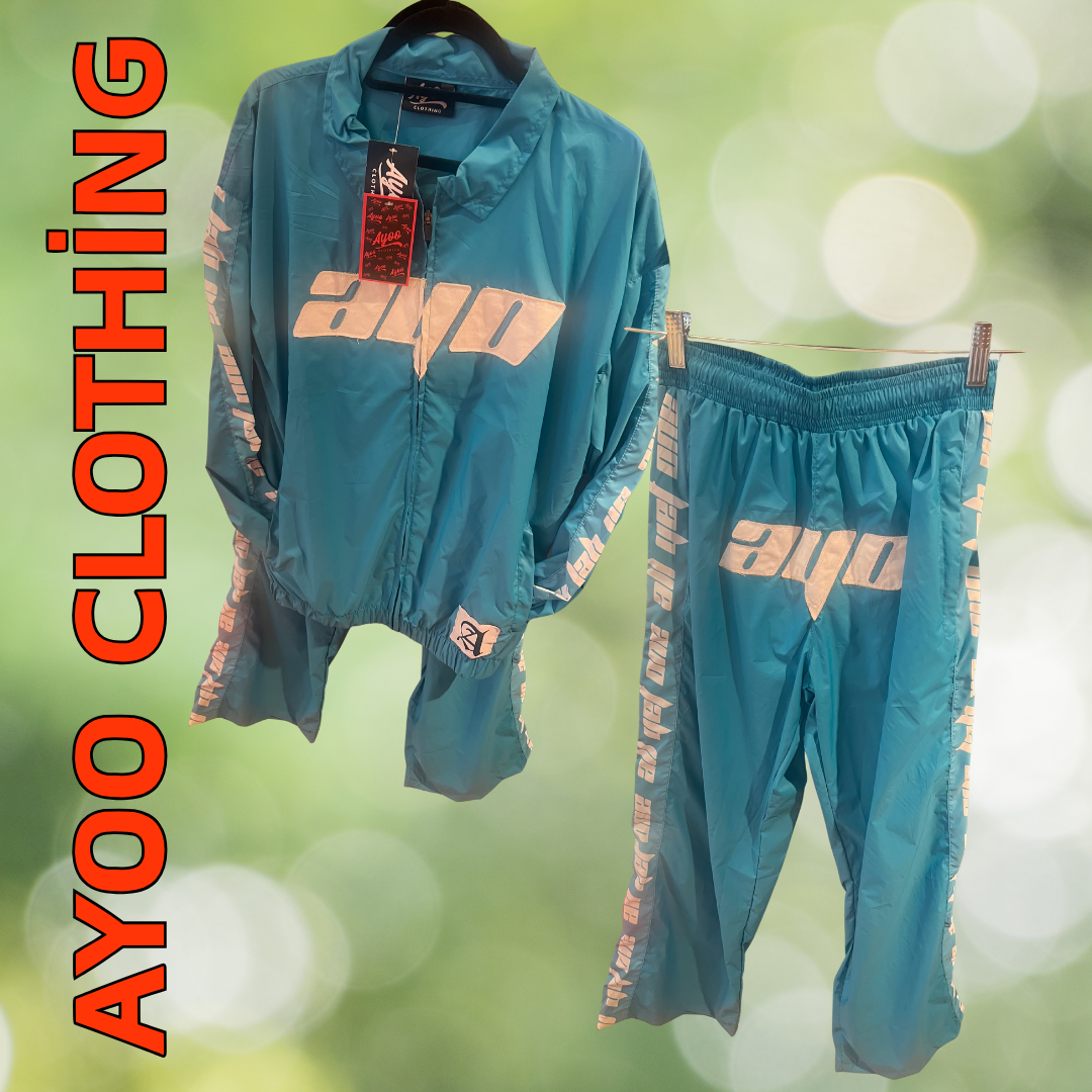 Ayoo Clothing Windbreaker Pants Set