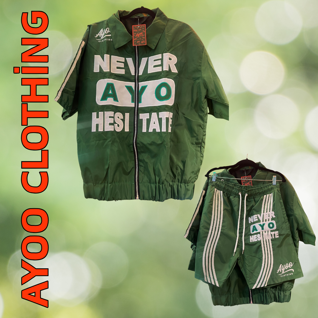 Ayoo Clothing Windbreaker Short Set