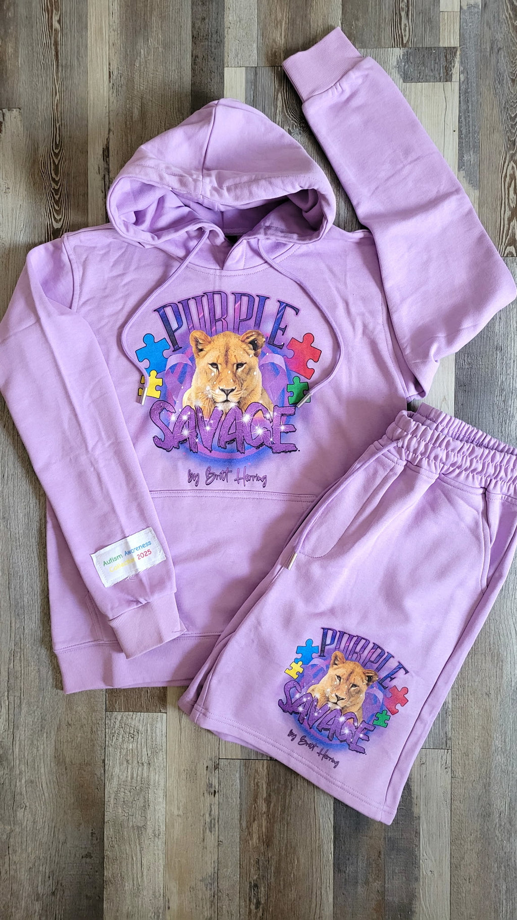 PSA Autism Sweatsuit Short Set