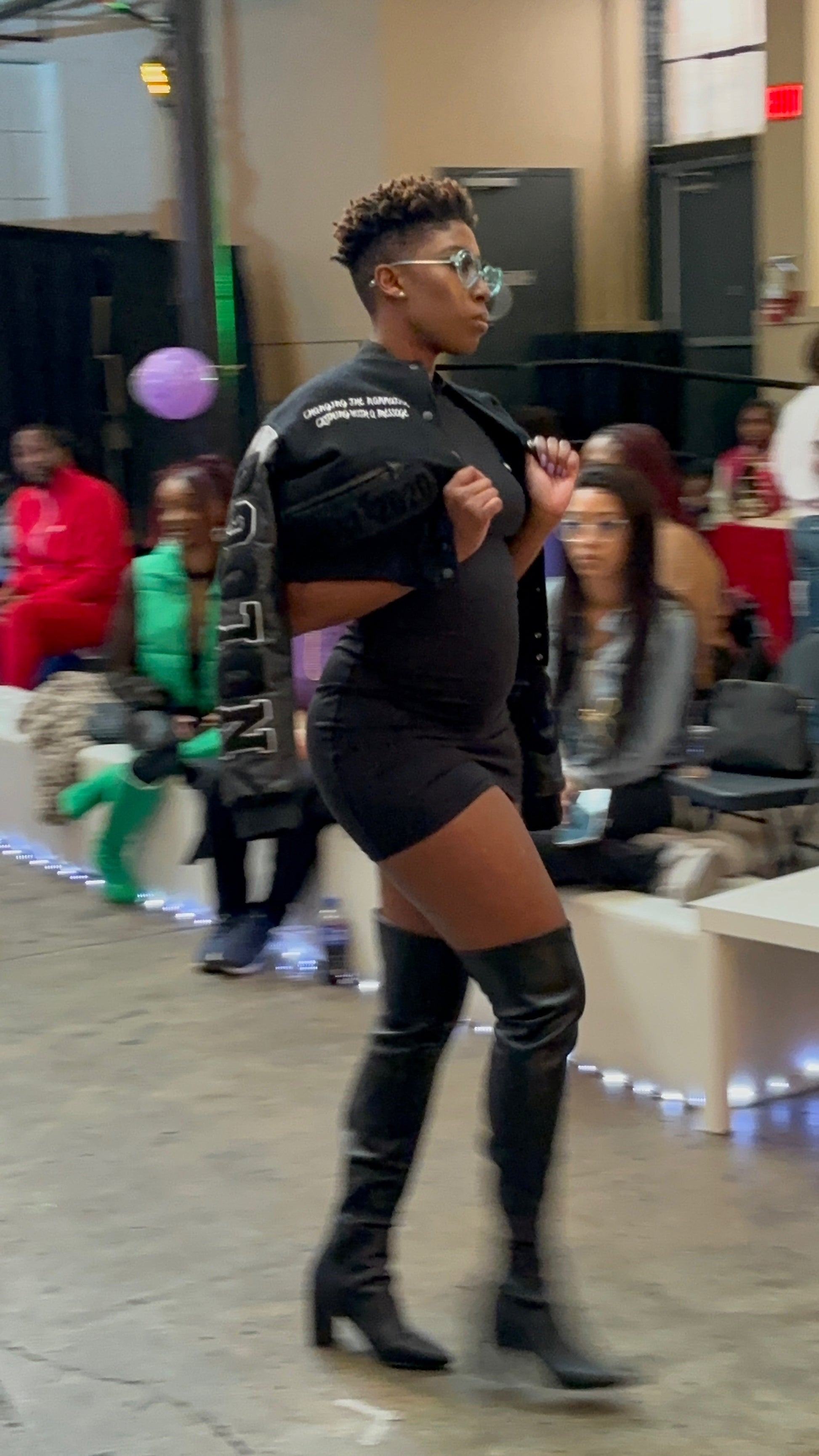 Logo Cropped Varsity Jacket