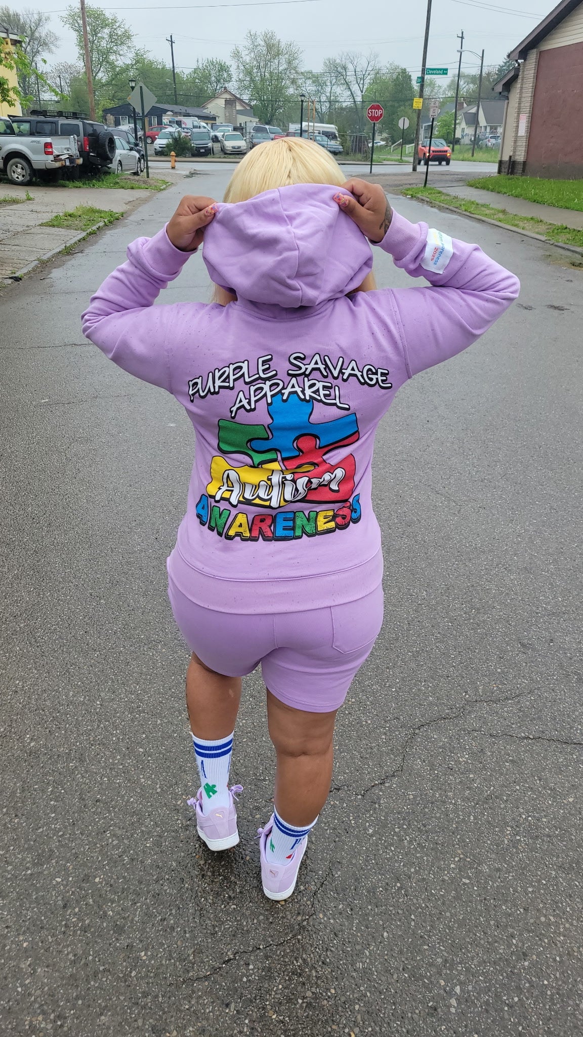 PSA Autism Sweatsuit Short Set