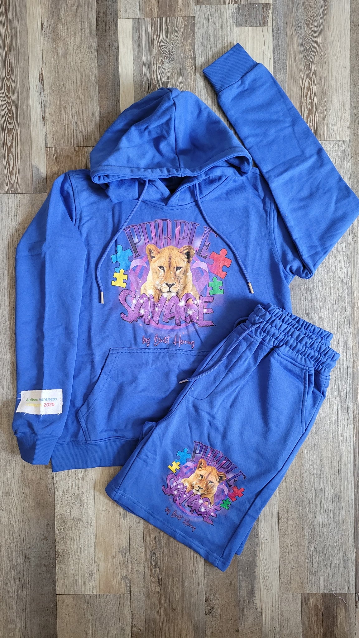 PSA Autism Sweatsuit Short Set