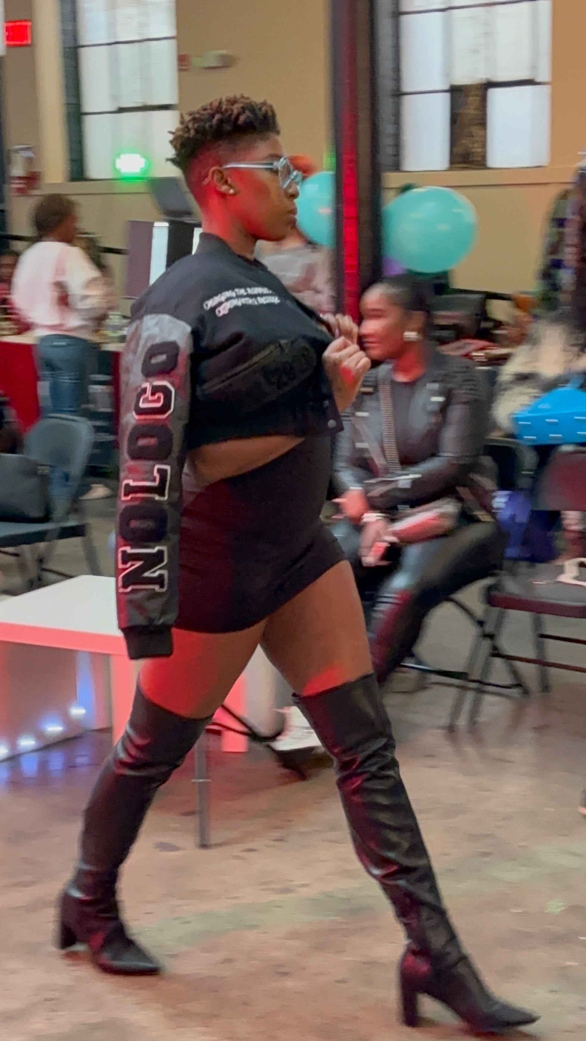 Logo Cropped Varsity Jacket