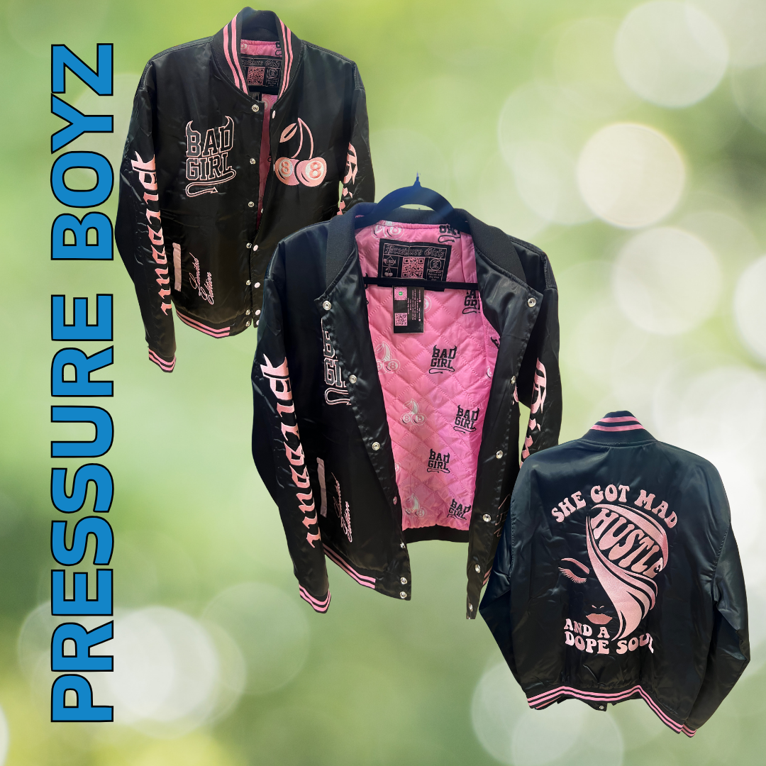Pressure Boyz Womens Varsity Jacket