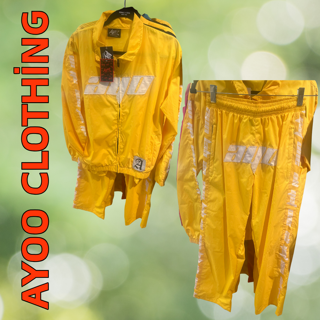 Ayoo Clothing Windbreaker Pants Set
