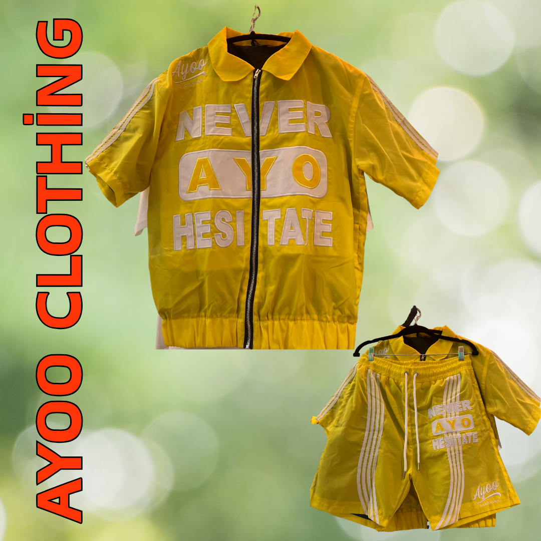 Ayoo Clothing Windbreaker Short Set
