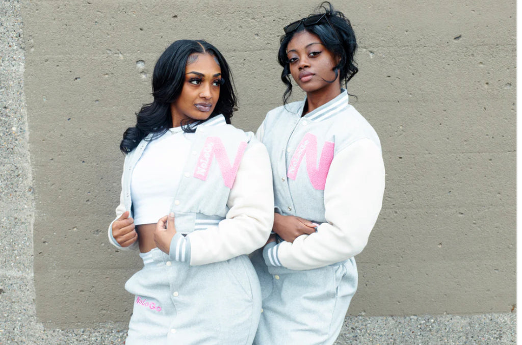 Cropped varsity jacket