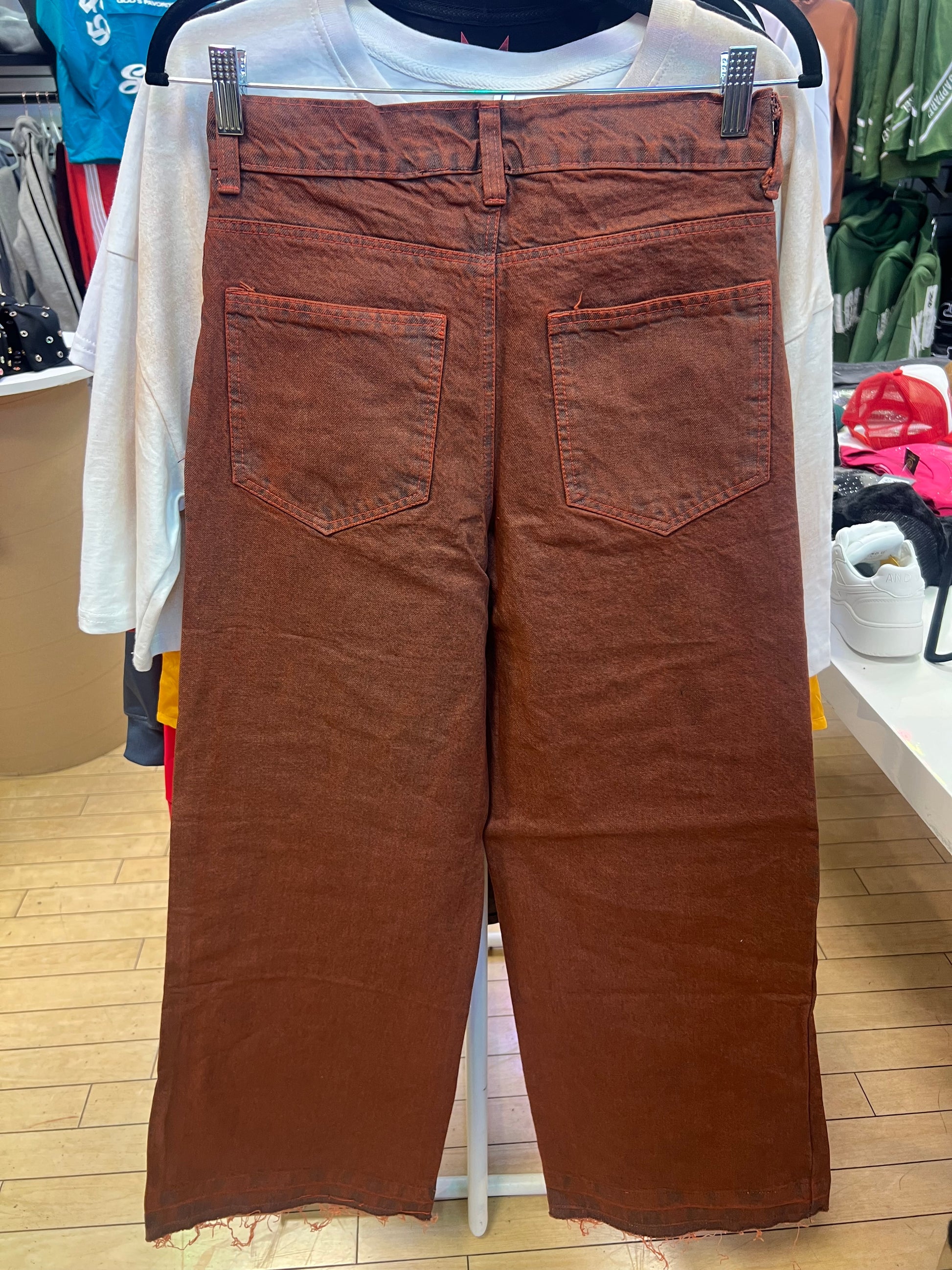 Mudgie Wear Rhinestone Barrel Jeans