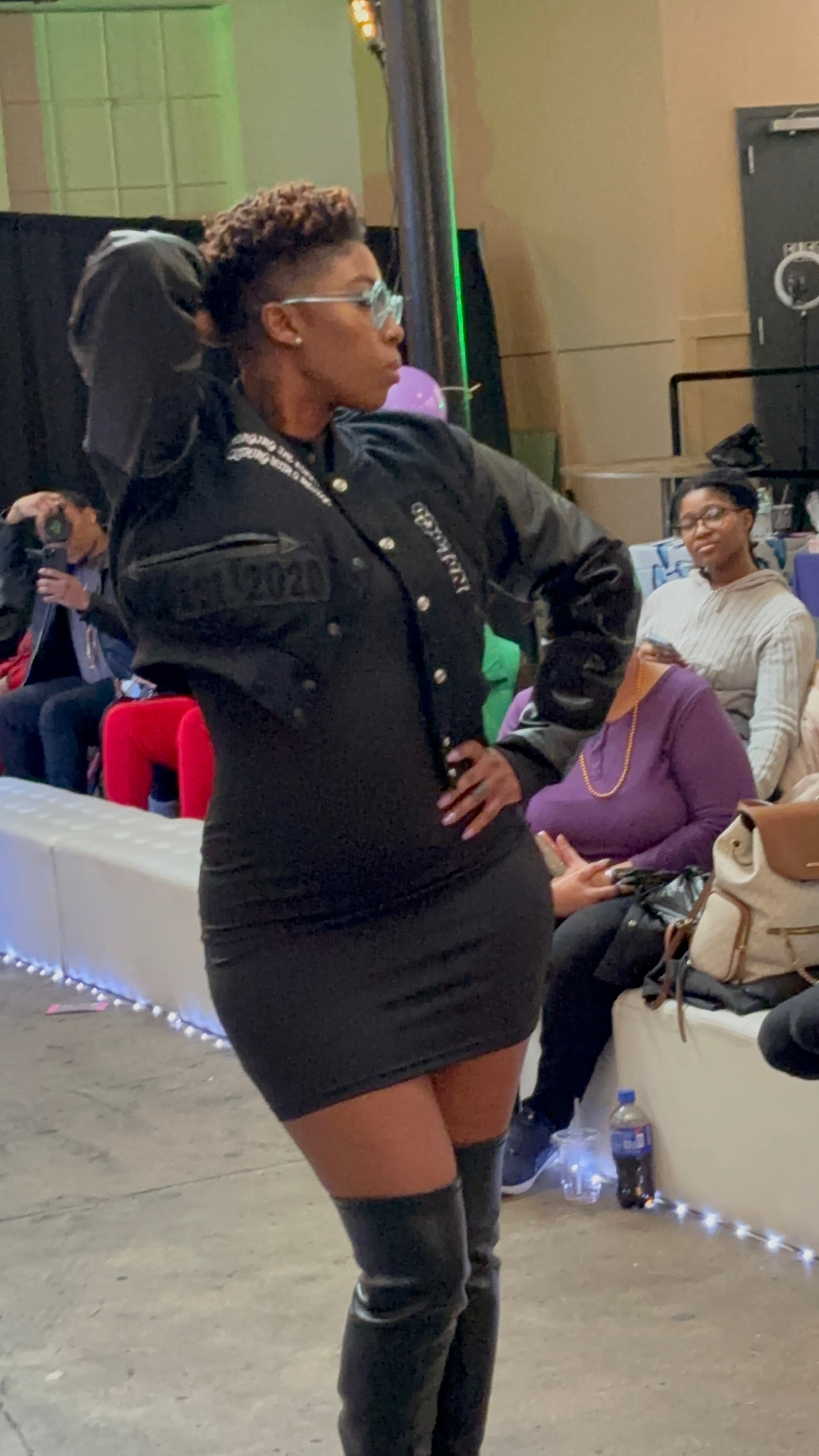 Logo Cropped Varsity Jacket